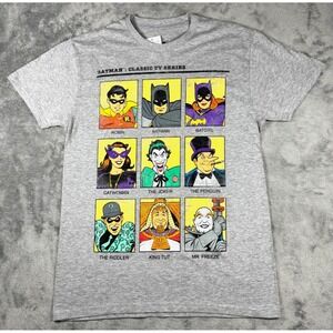 Batman Classic TV Series Mad Engine Graphic Shirt Gray S WRBS005MSC3